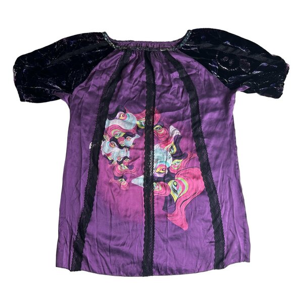 Custo Barcelona 100% Silk Blouse Size: Small - Picture 5 of 5